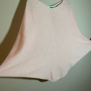 100% cashmere crystal studded pancho